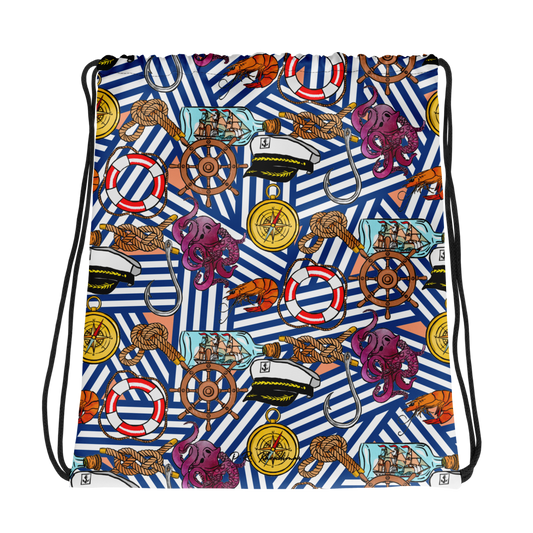 Drawstring bag (Nautical|Stripes)