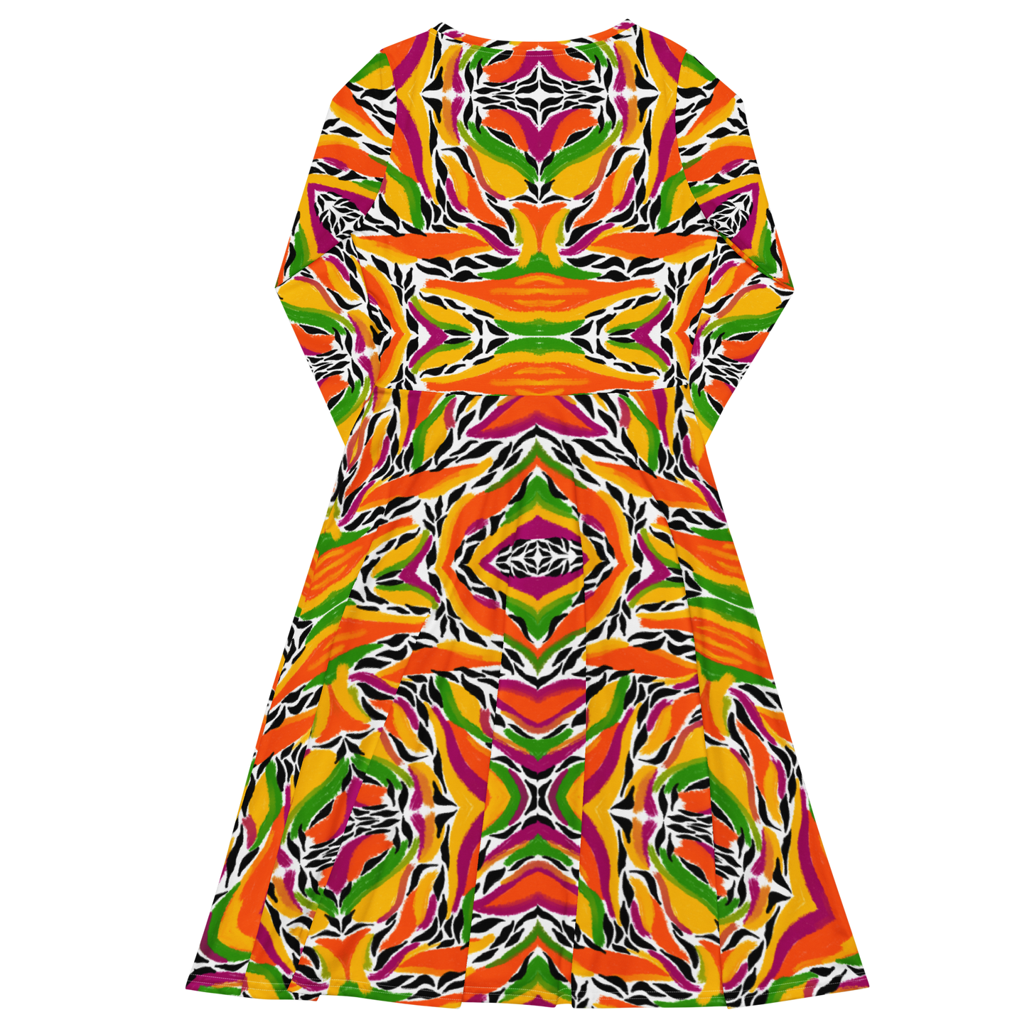 Long sleeve midi dress (Mango Mosaic)