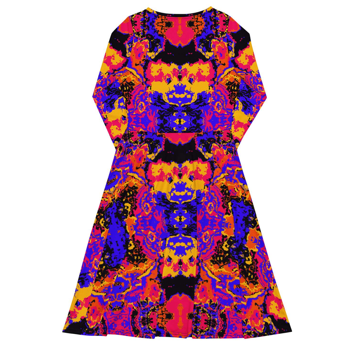 Long sleeve midi dress (Brain Scan)