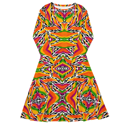 Long sleeve midi dress (Mango Mosaic)