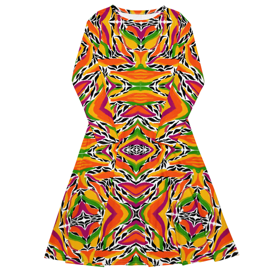 Long sleeve midi dress (Mango Mosaic)