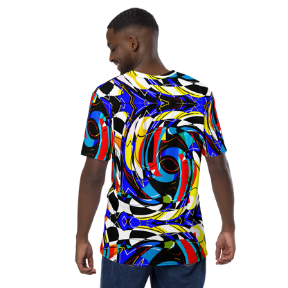 Men's t-shirt (Blue Swirls)