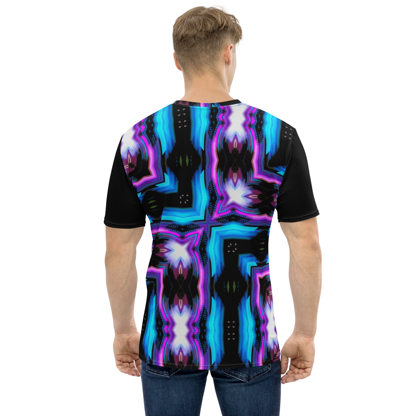 Men's t-shirt (Neon Purple & Blue)