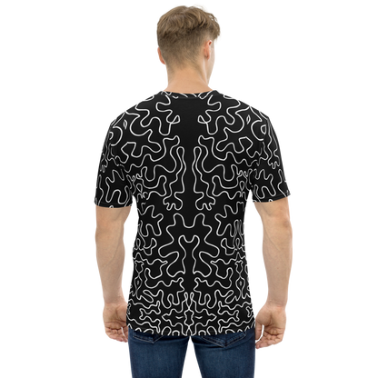 Men's t-shirt (Black & White Squiggle)