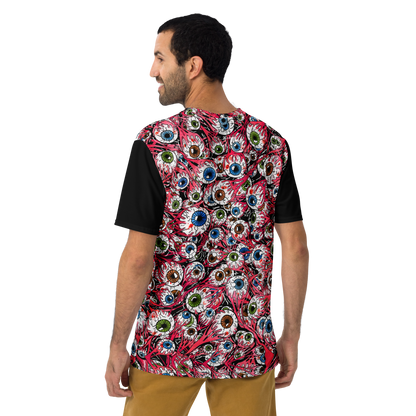 Men's t-shirt (Eyeballs|Black Sleeves)