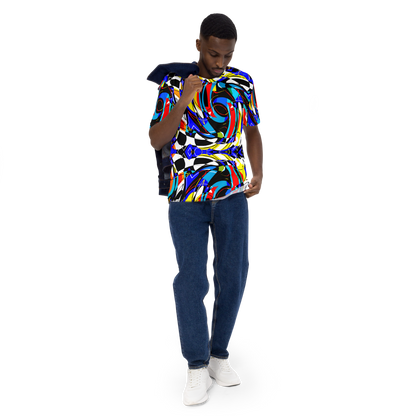 Men's t-shirt (Blue Swirls)