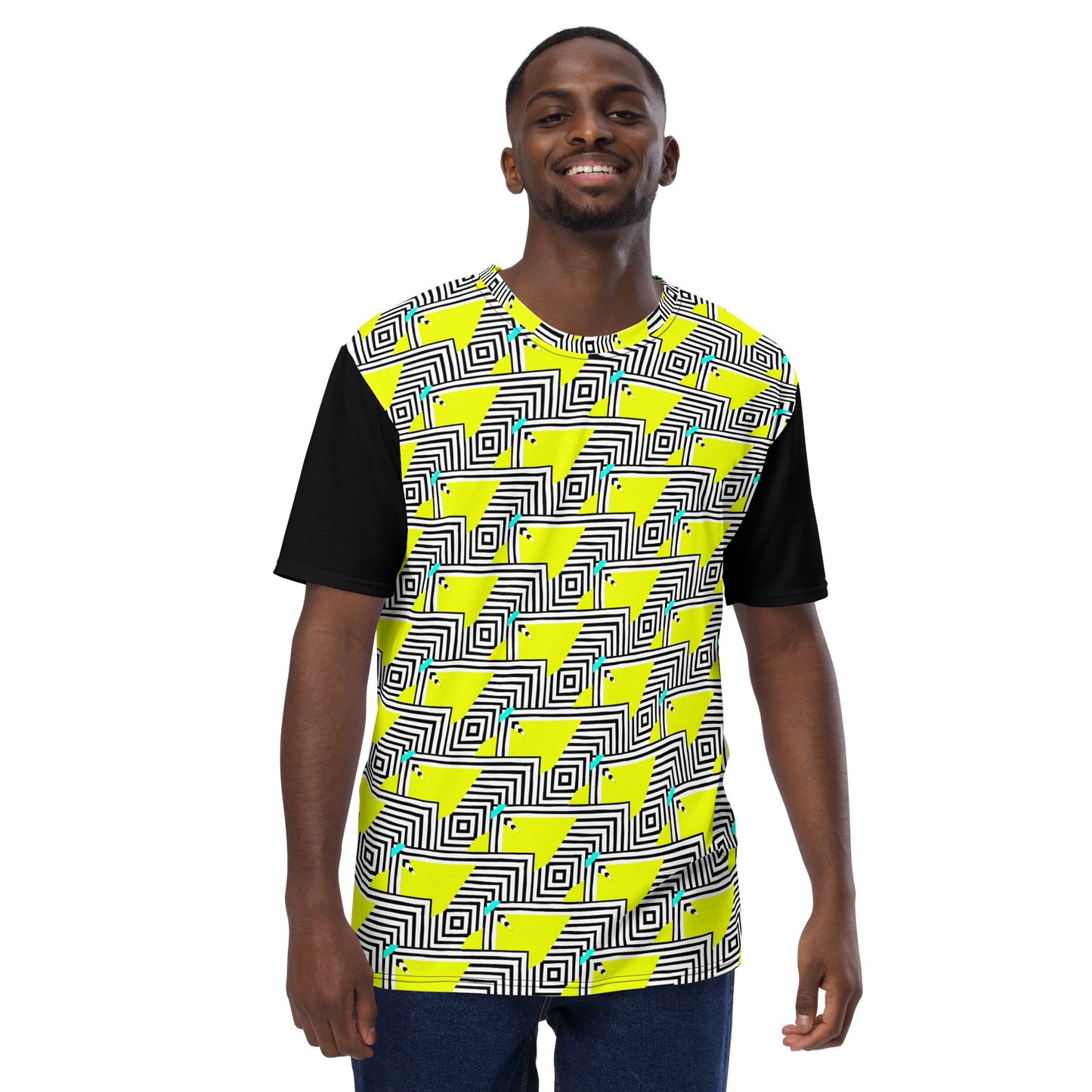 Men's t-shirt (Retro Yellow)