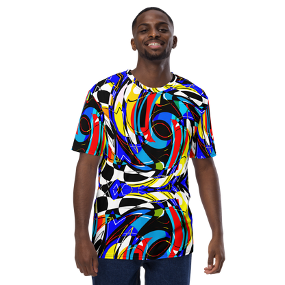 Men's t-shirt (Blue Swirls)