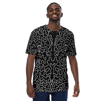 Men's t-shirt (Black & White Squiggle)