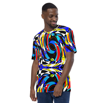 Men's t-shirt (Blue Swirls)