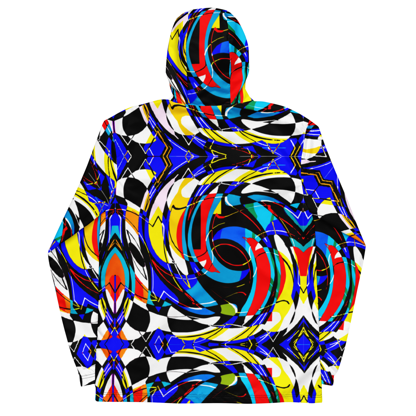 Unisex windbreaker (Blue Swirls)