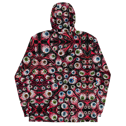 Unisex windbreaker (Eyeballs|Black)