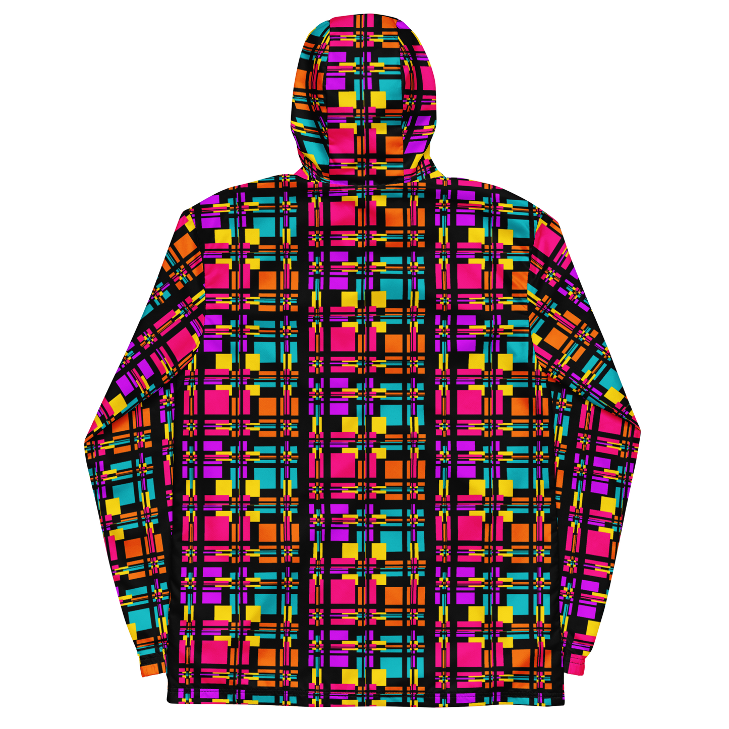 Unisex windbreaker (Rainbow Plaid)