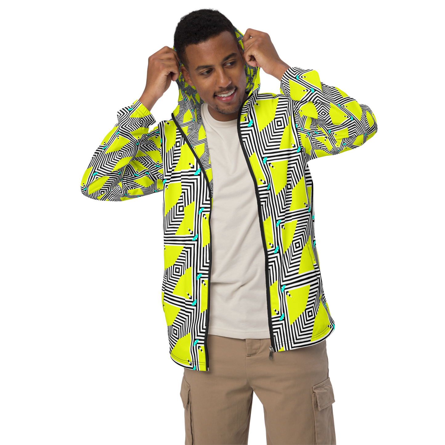 Unisex windbreaker (Retro Yellow)