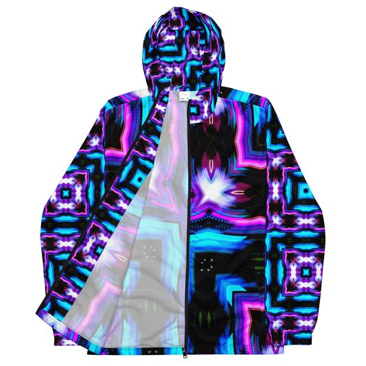 Unisex windbreaker (Neon Purple & Blue)