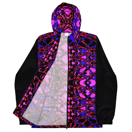 Unisex windbreaker (Neon Latticework)