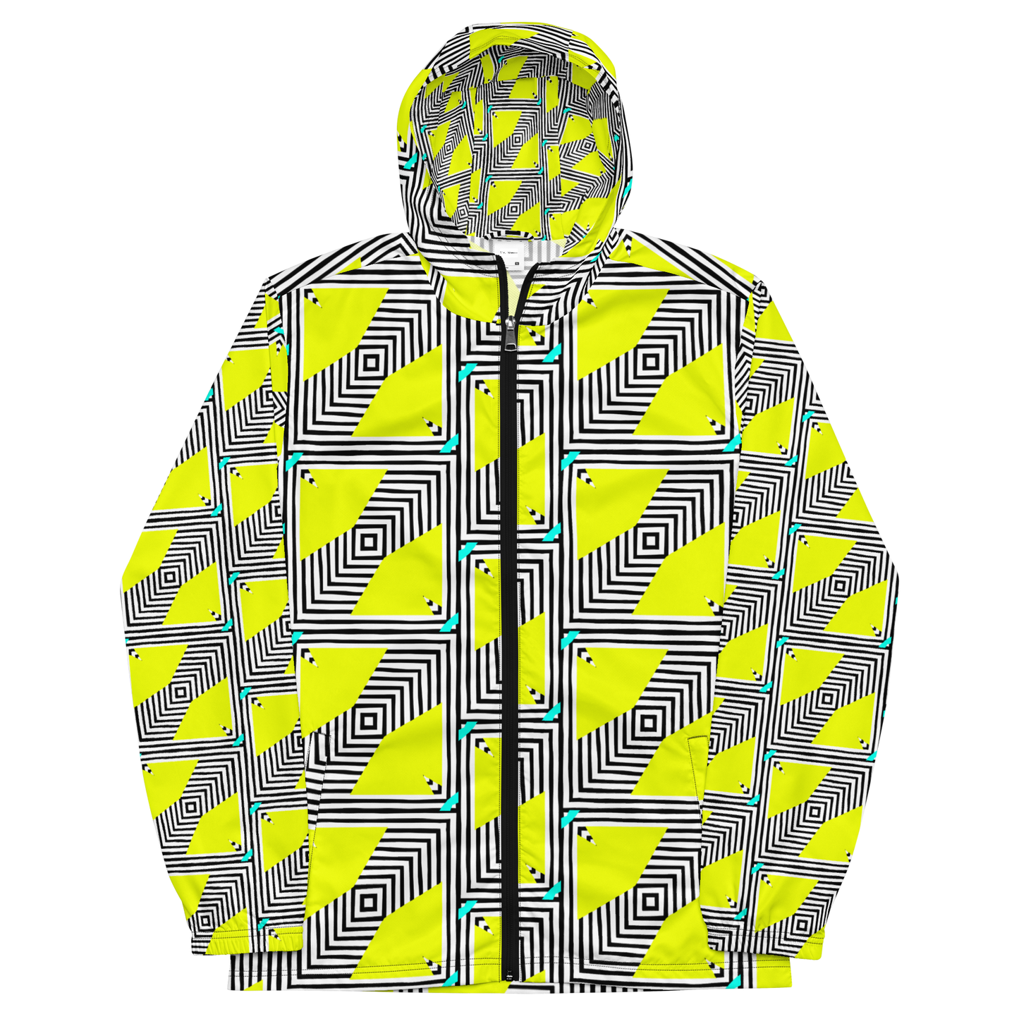 Unisex windbreaker (Retro Yellow)