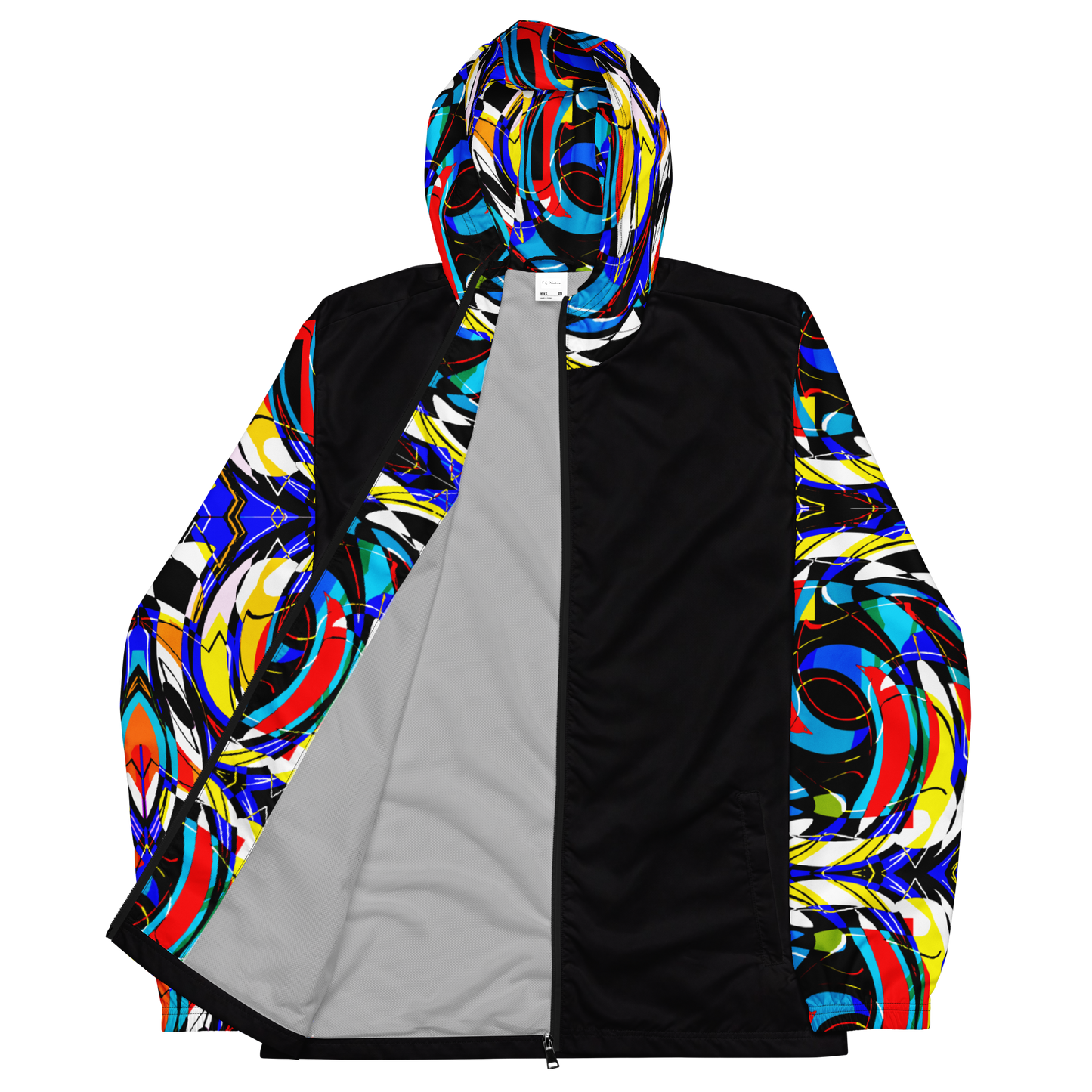 Unisex windbreaker (Blue Swirls)