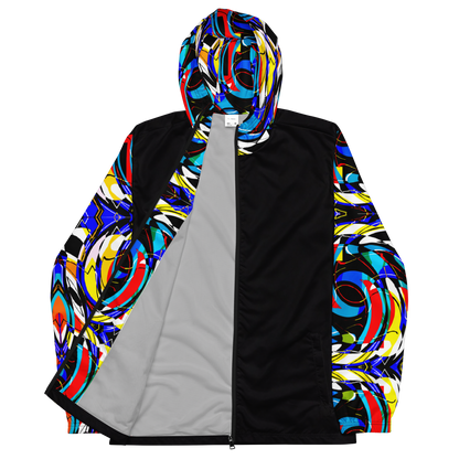 Unisex windbreaker (Blue Swirls)