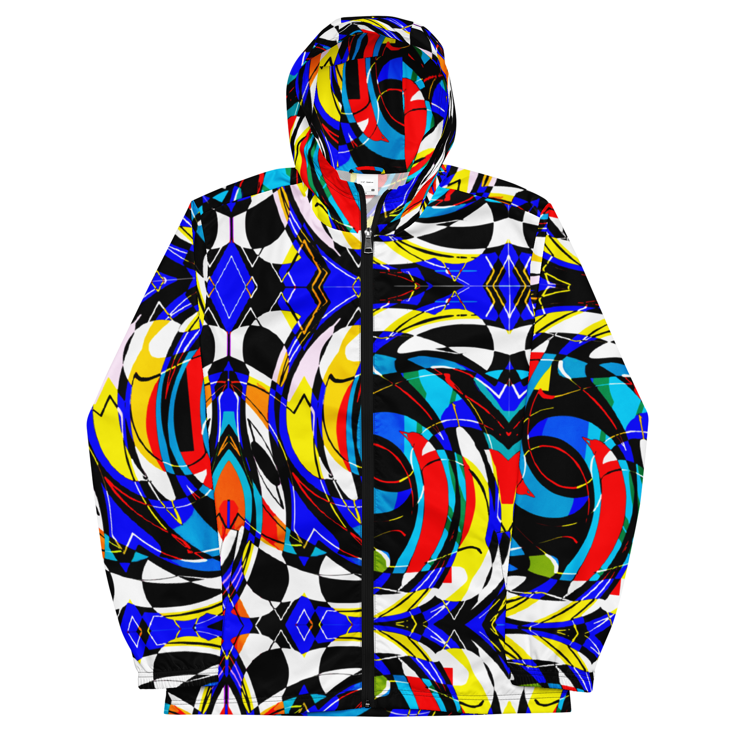 Unisex windbreaker (Blue Swirls)