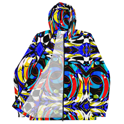 Unisex windbreaker (Blue Swirls)