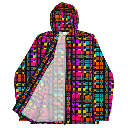 Unisex windbreaker (Rainbow Plaid)