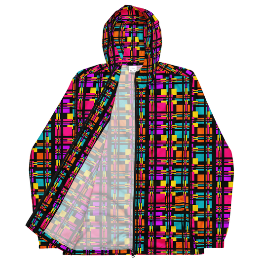 Unisex windbreaker (Rainbow Plaid)