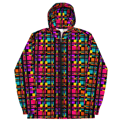 Unisex windbreaker (Rainbow Plaid)