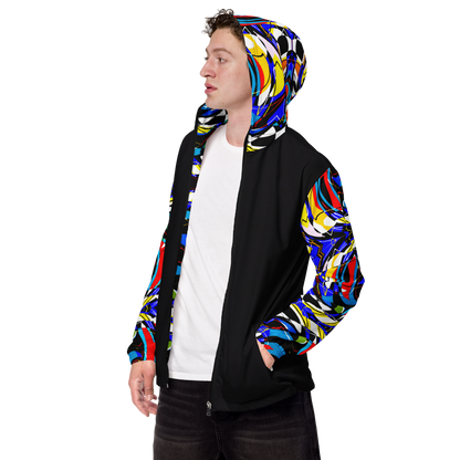 Unisex windbreaker (Blue Swirls)