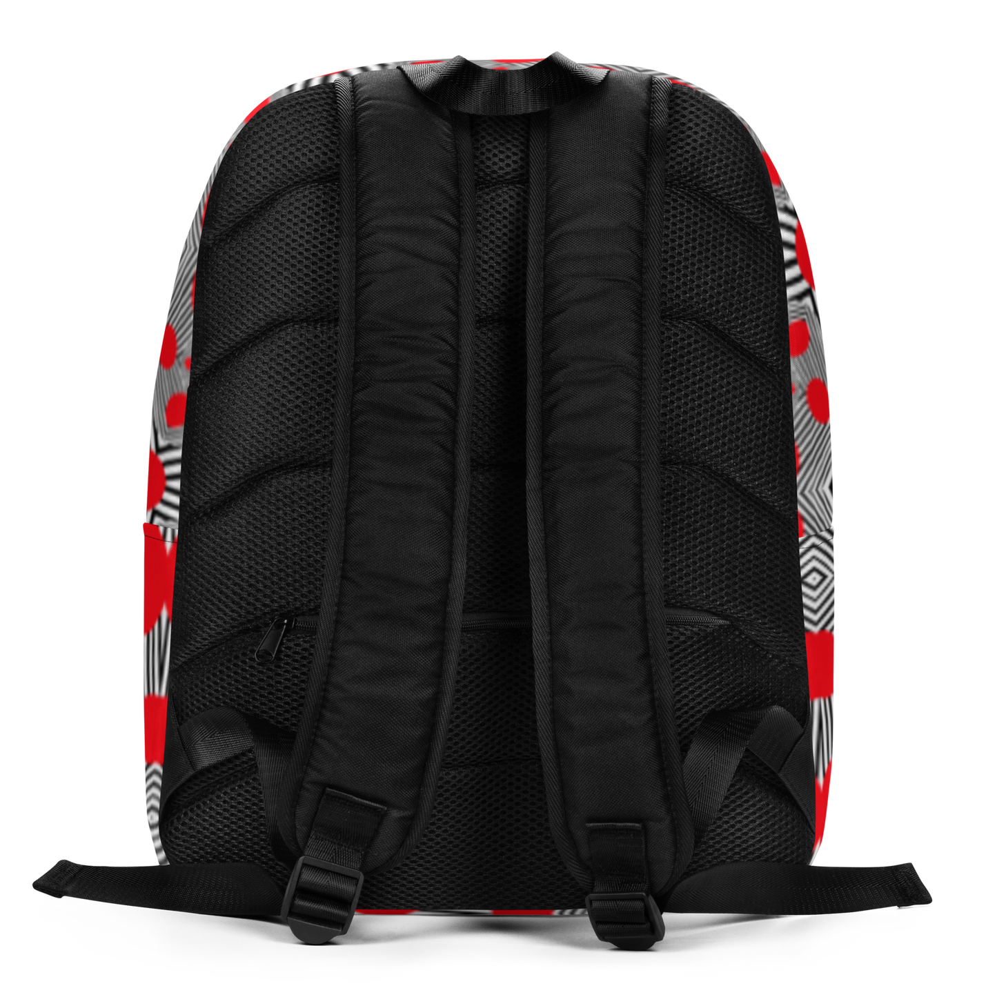 Minimalist Backpack )Red Geometric)