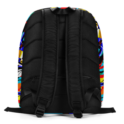 Minimalist Backpack (Blue Swirls)