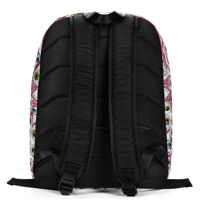 Minimalist Backpack (Eyeballs|White)