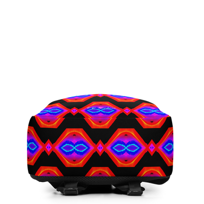 Minimalist Backpack (Neon Honeycomb)