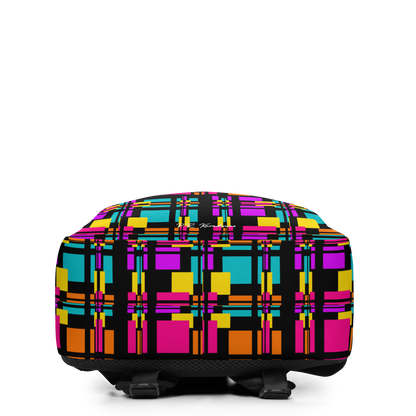 Minimalist Backpack (Rainbow Plaid)