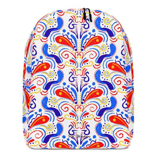 Minimalist Backpack (Talavera-inspired|White)