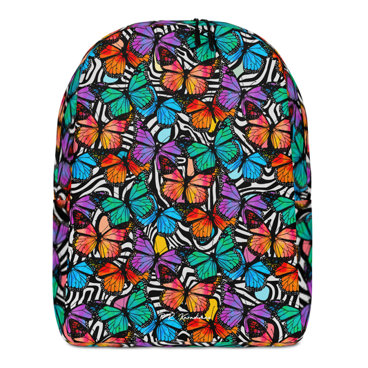 Minimalist Backpack (Butterflies|Black & White)