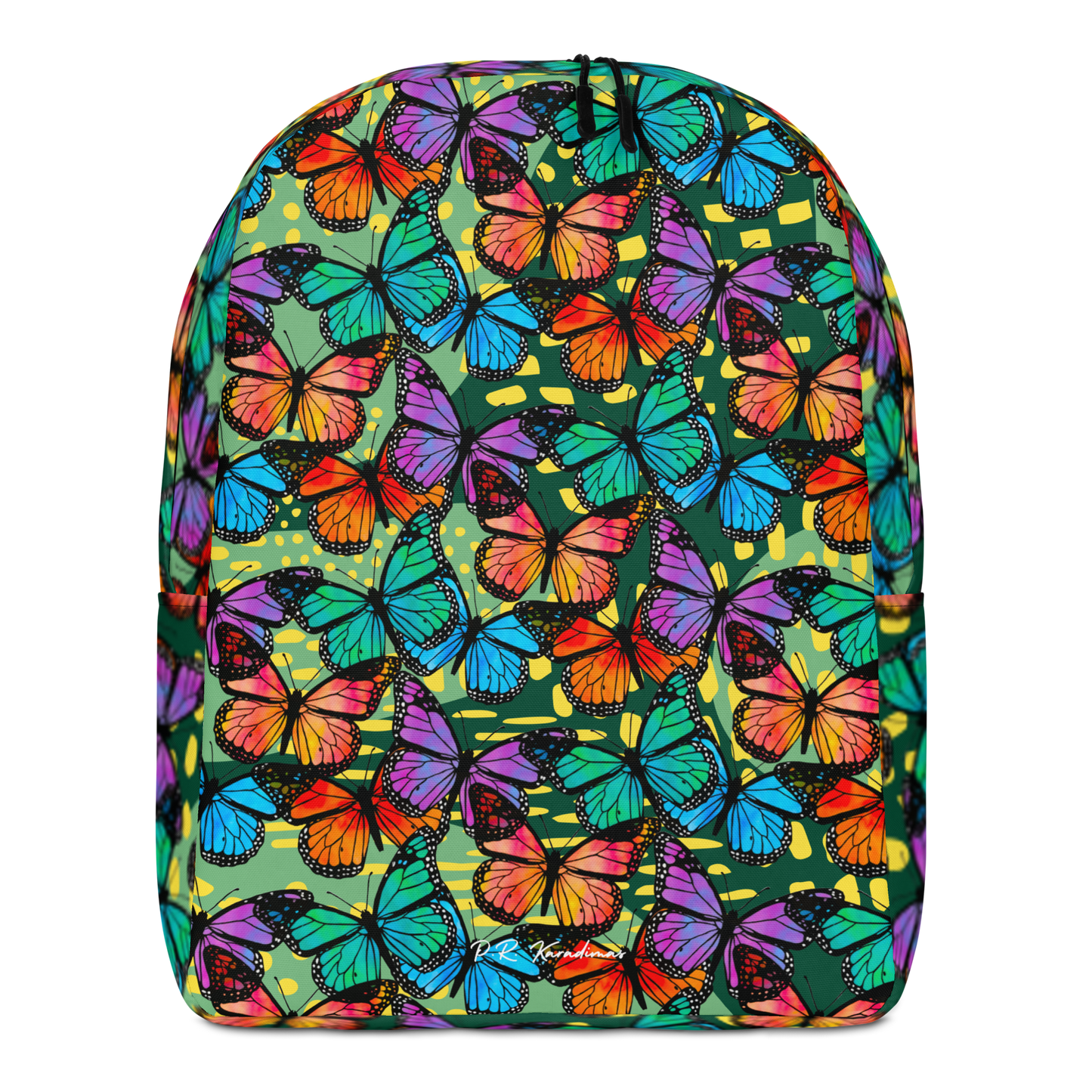 Minimalist Backpack (Butterflies|Green)