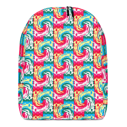 Minimalist Backpack (Pink Waves)