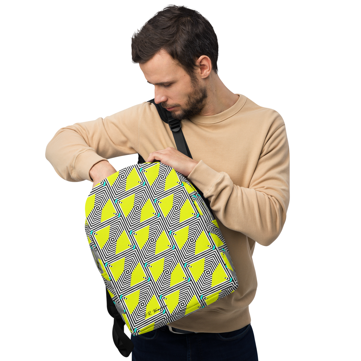 Minimalist Backpack (Retro Yellow)