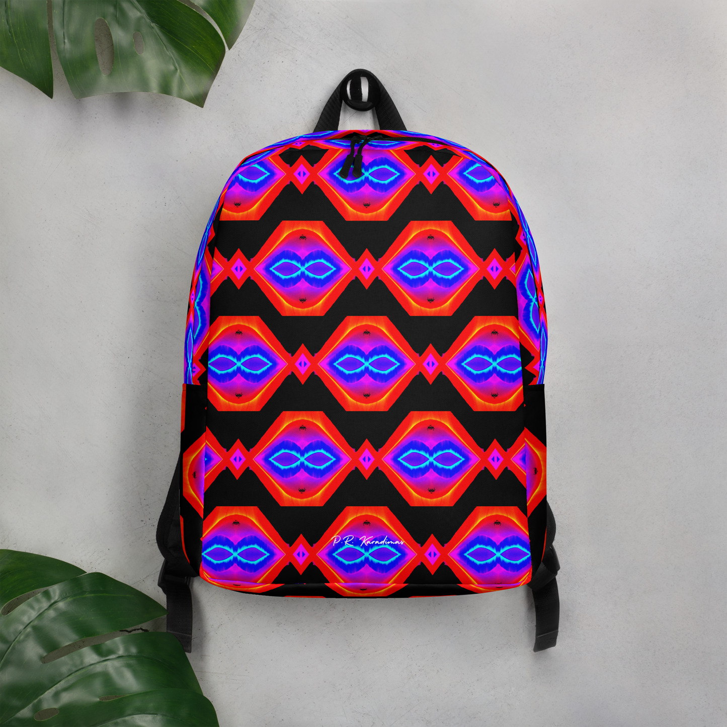 Minimalist Backpack (Neon Honeycomb)