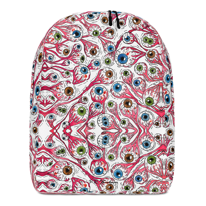 Minimalist Backpack (Eyeballs|White)