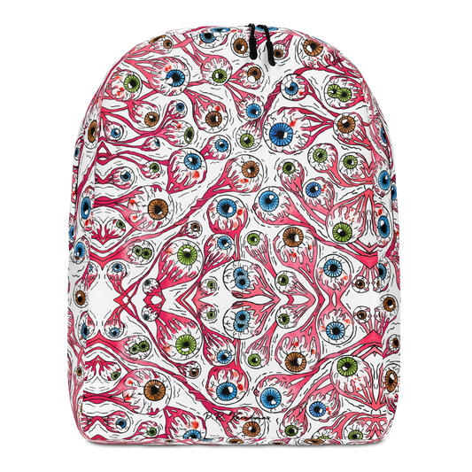 Minimalist Backpack (Eyeballs|White)