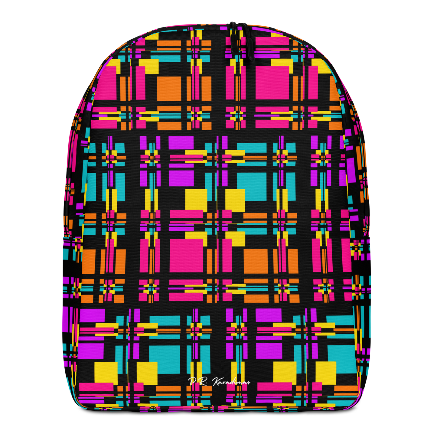 Minimalist Backpack (Rainbow Plaid)