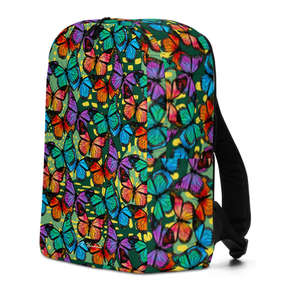 Minimalist Backpack (Butterflies|Green)