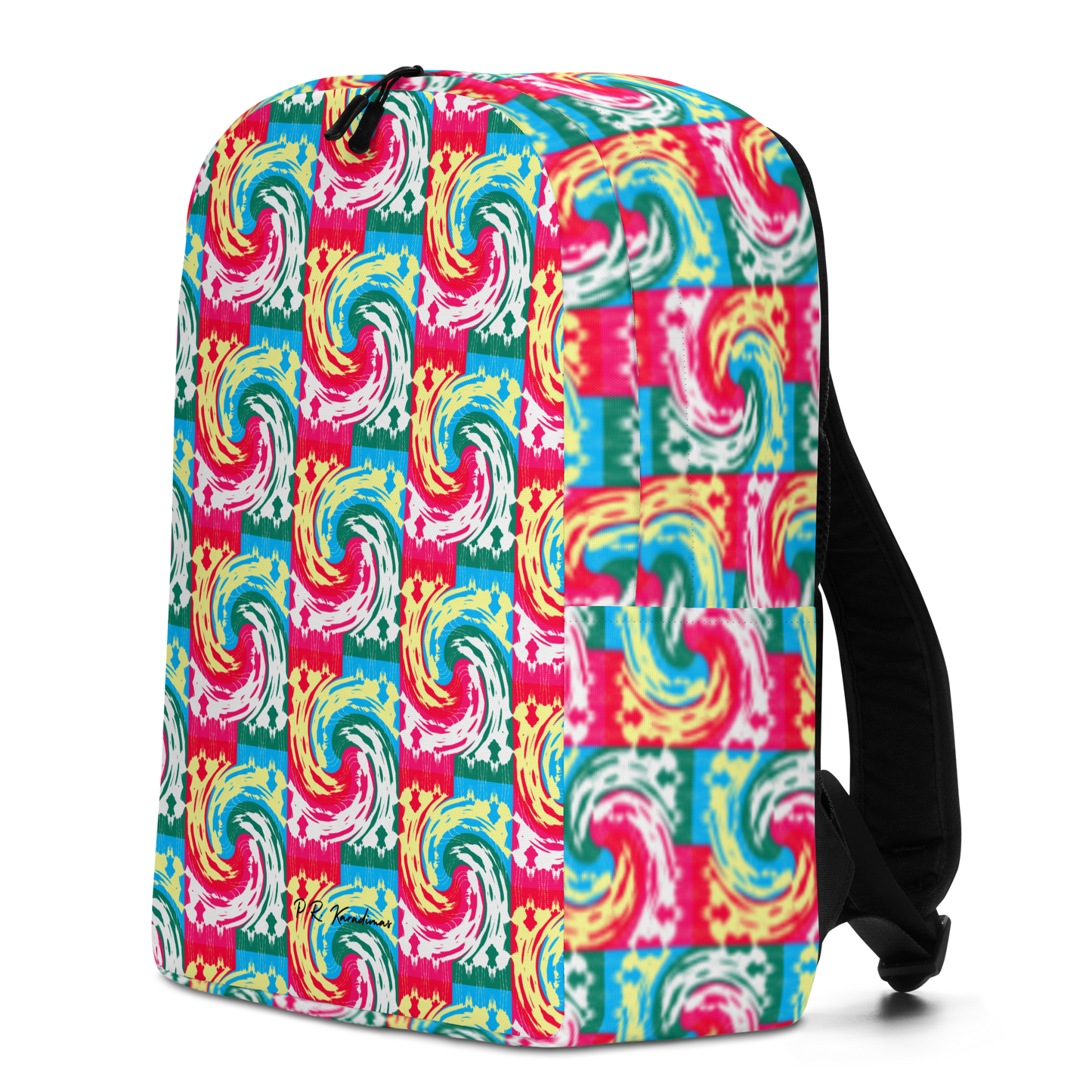 Minimalist Backpack (Pink Waves)