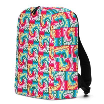 Minimalist Backpack (Pink Waves)