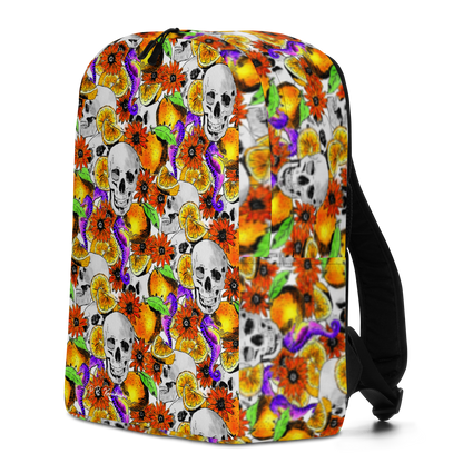 Minimalist Backpack (Skulls & Oranges)