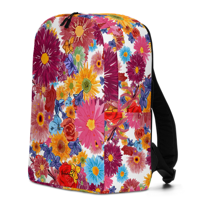 Minimalist Backpack (Watercolor Flowers)