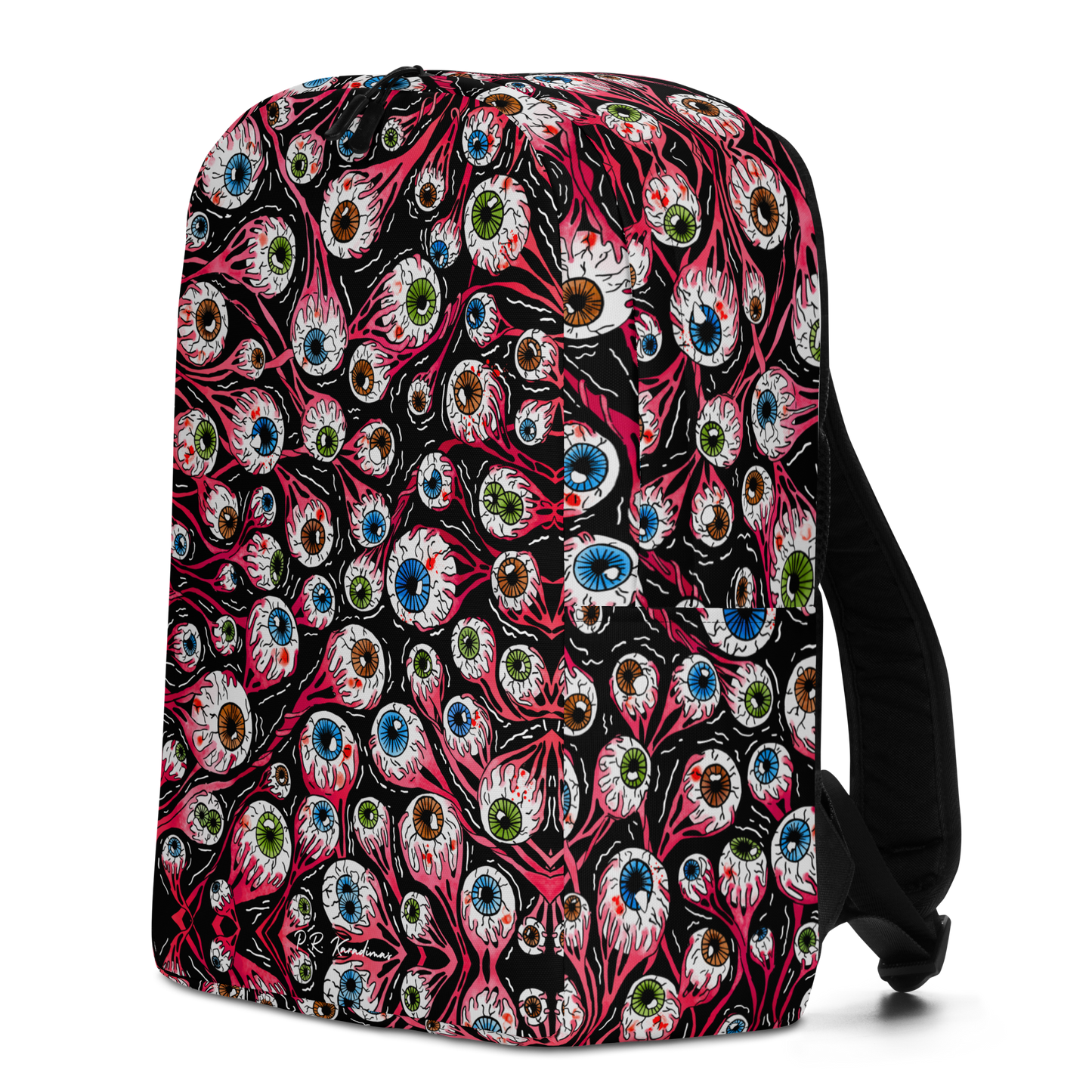 Minimalist Backpack (Eyeballs|Black)