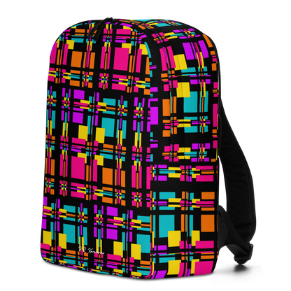 Minimalist Backpack (Rainbow Plaid)